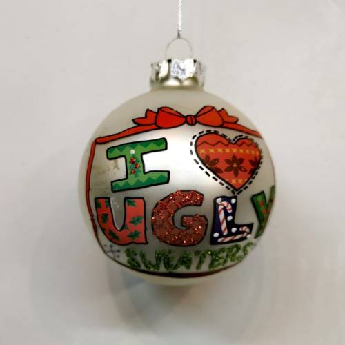 Doiron's - 'I love ugly sweaters' Ornament