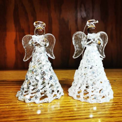 Doiron's - White or Silver Spun Glass Angel